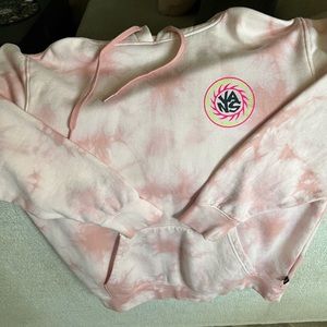 Vans Men’s/Women’s pink tie dye hoodie, size S